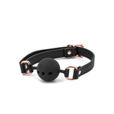 Bondage Couture Black Ball Gag - Premium BDSM Gag for Sensory Play